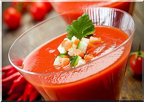 Fresh gazpacho.