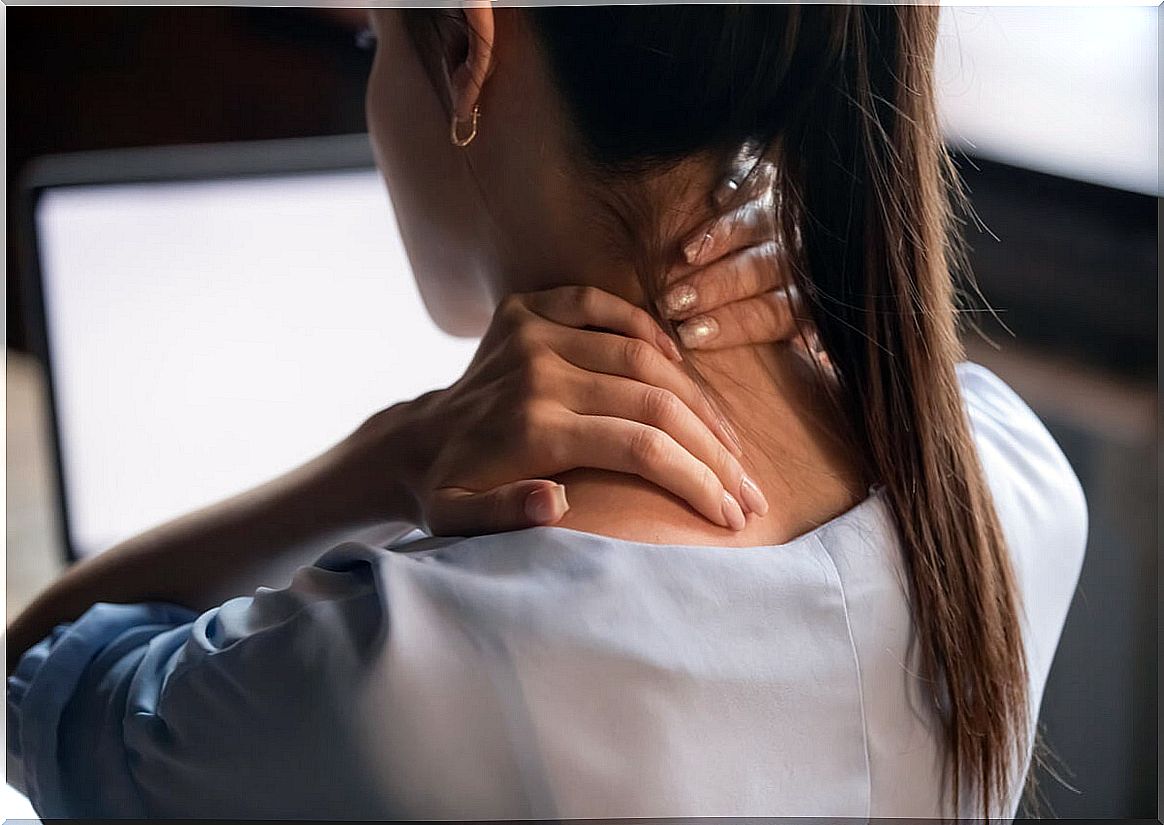 Woman with cervical contracture.