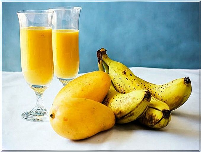 mango and banana juice and visual health