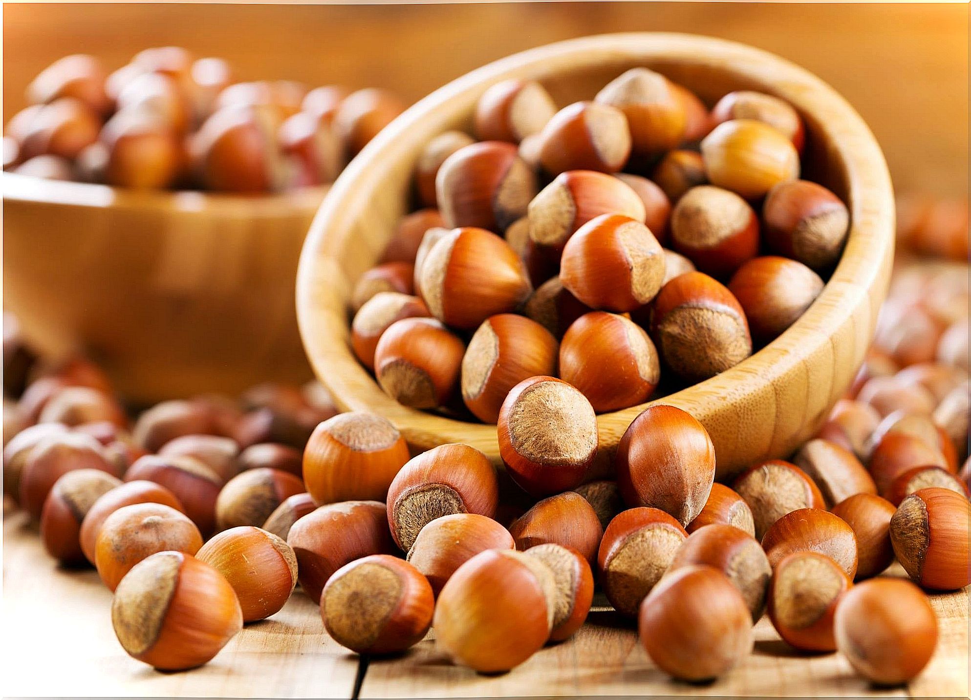 Hazelnut nuts.