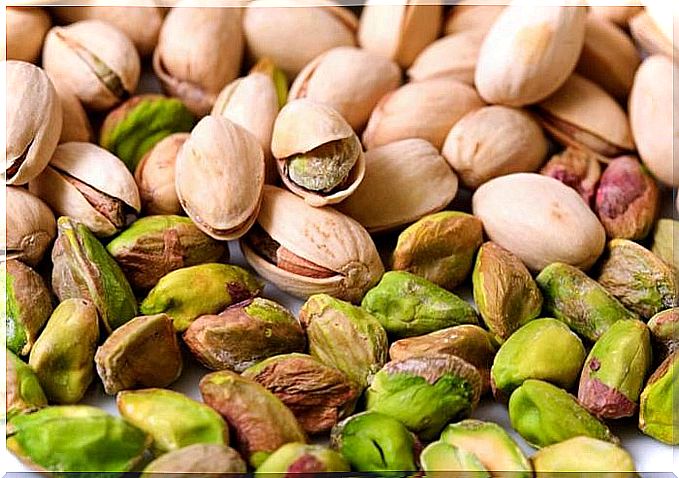 Pistachio nuts.